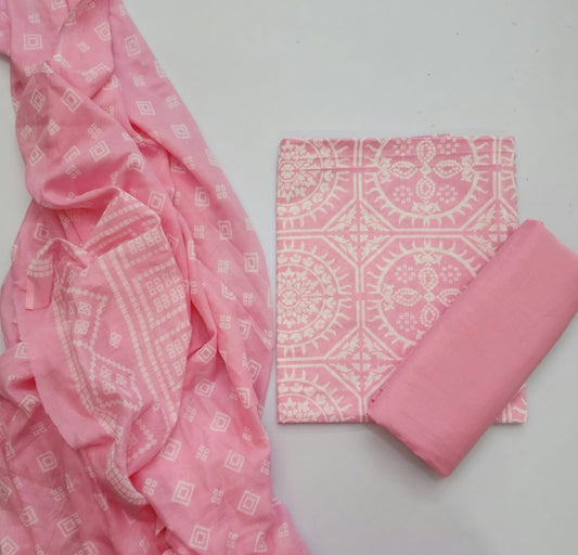 Cotton Unstitched Suit Set