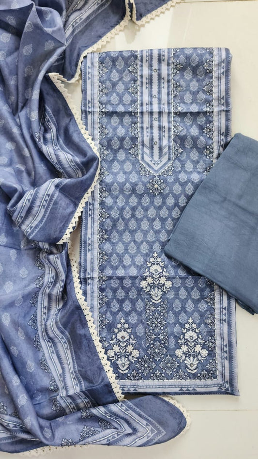 Raw silk dress material