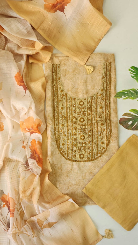Cotton Linen with Handwork