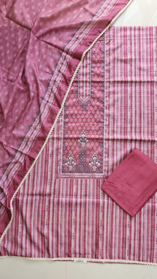 Raw silk dress material