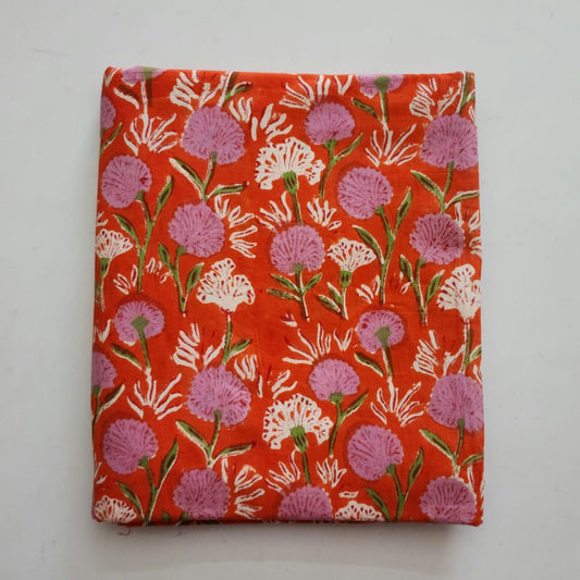 Cotton Hand  Block Printed Running  Material