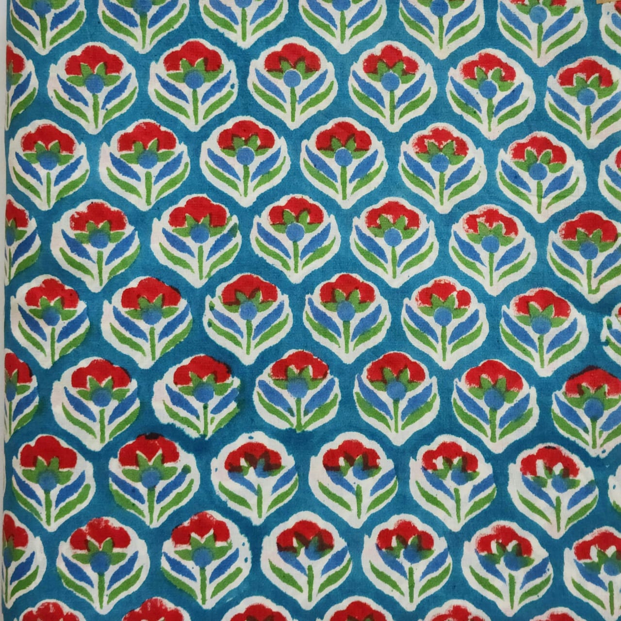 Cotton Hand  Block Printed Running  Material