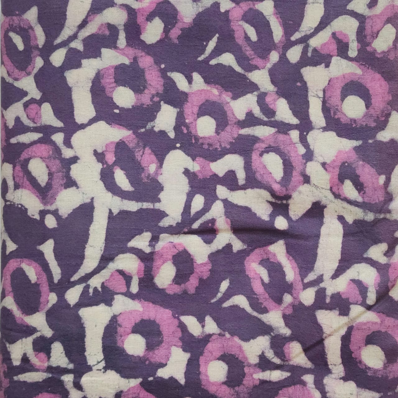 Dabu Handblock Printed  Running Fabric