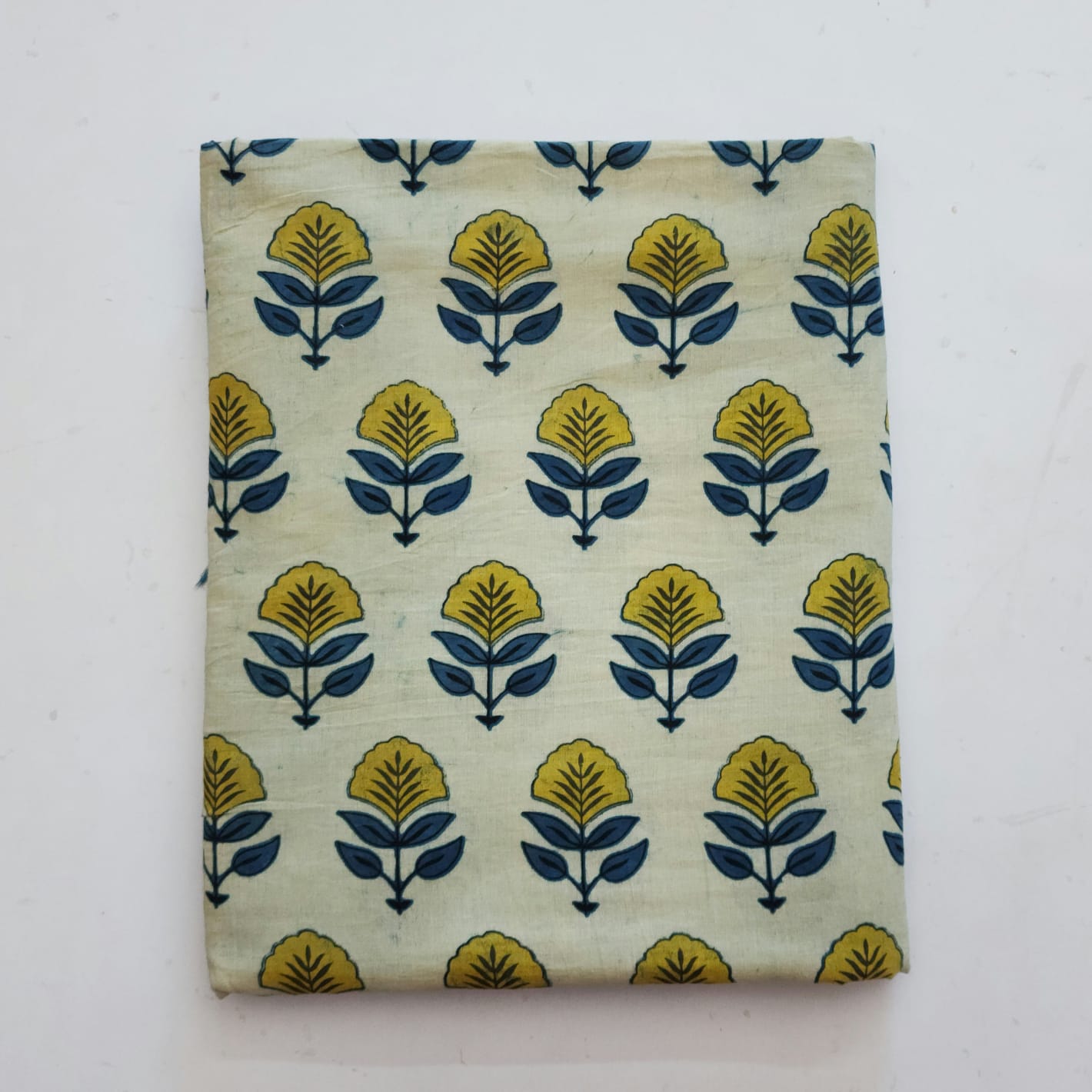 Cotton Hand  Block Printed Running  Material