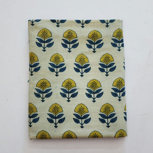 Cotton Hand  Block Printed Running  Material