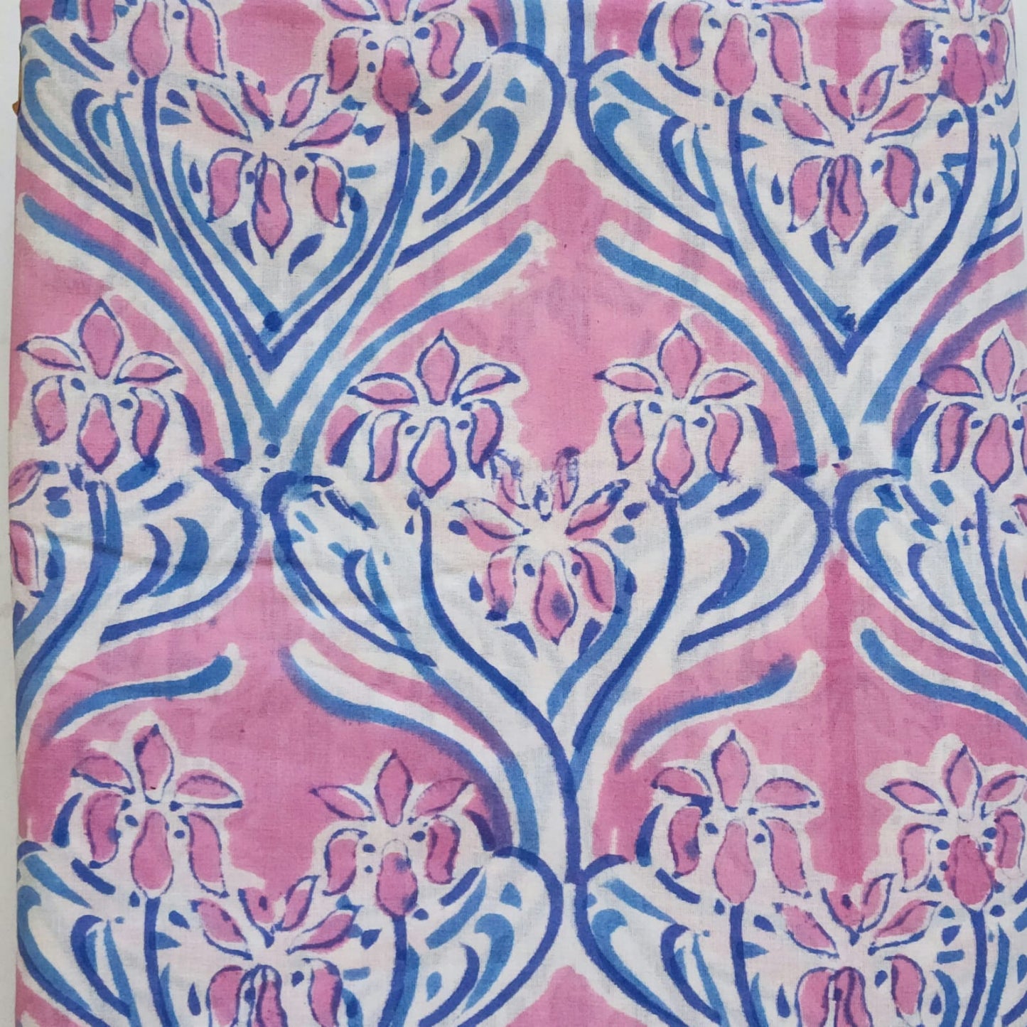 Cotton Hand  Block Printed Running  Material