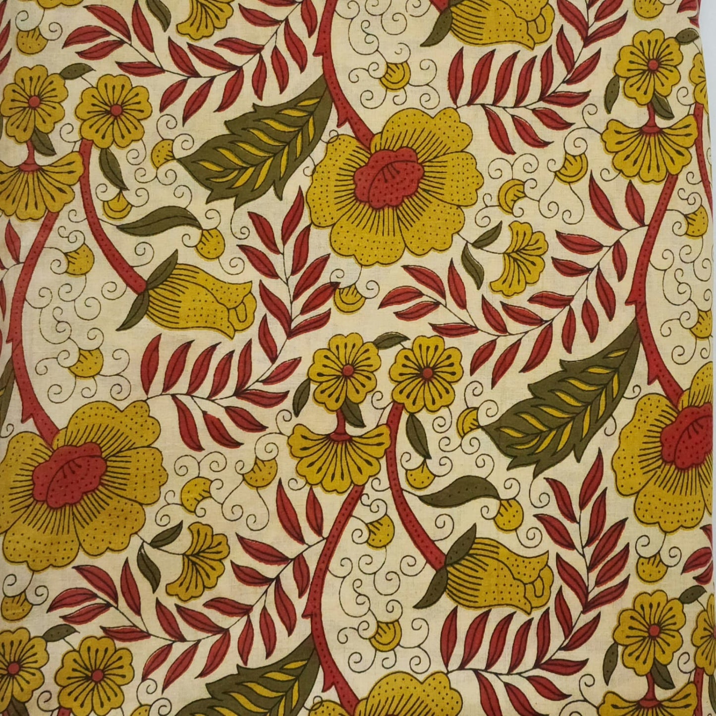 Cotton Hand  Block Printed Running  Material