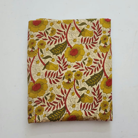 Cotton Hand  Block Printed Running  Material