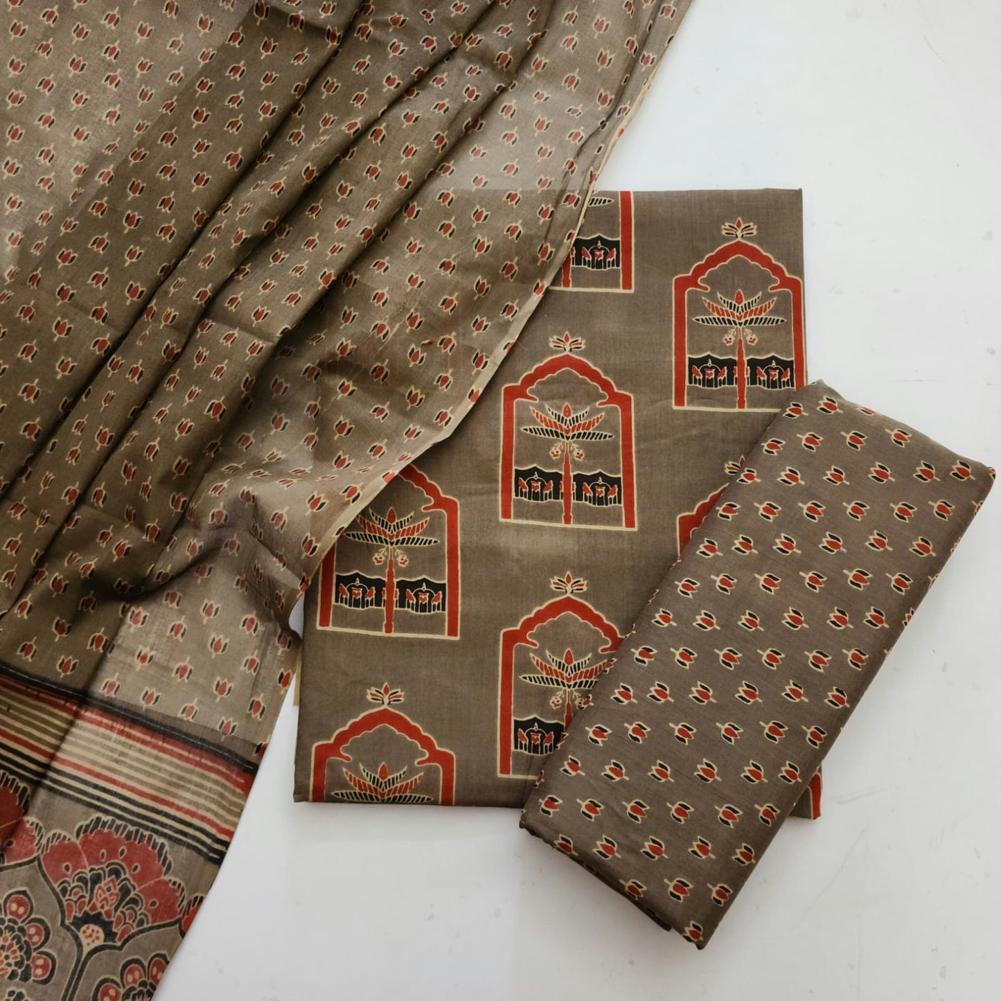 Cotton Dress Material With Dupatta