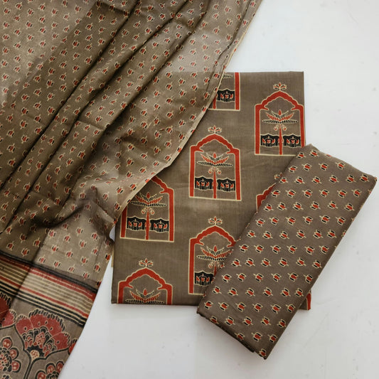 Cotton Dress Material With Dupatta