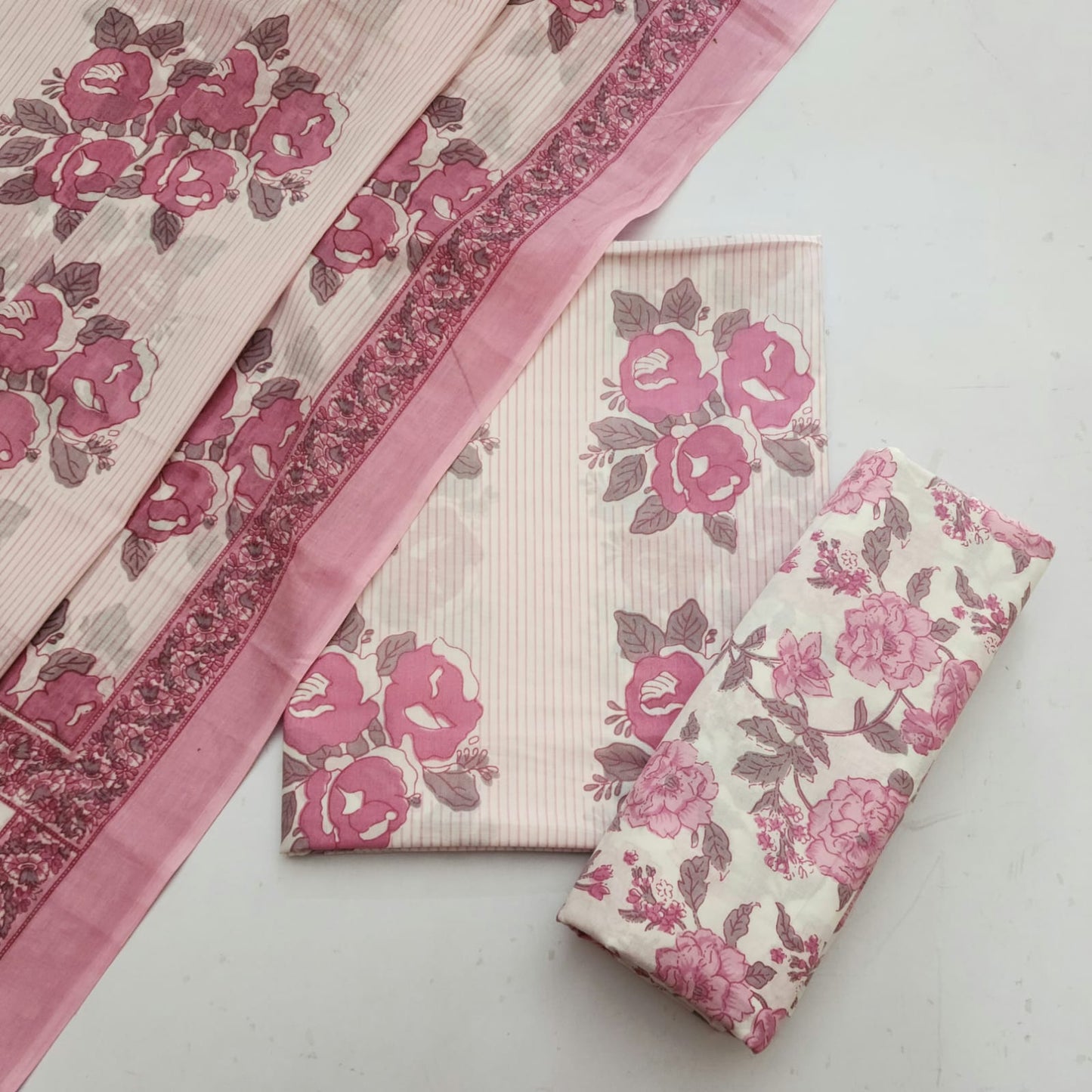 Cotton Dress Material With Dupatta