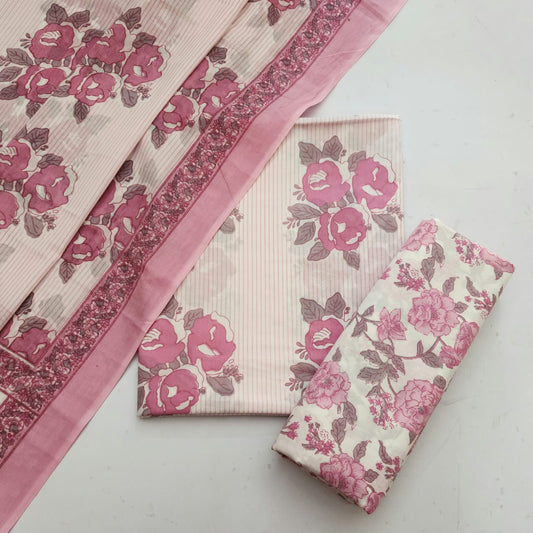 Cotton Dress Material With Dupatta