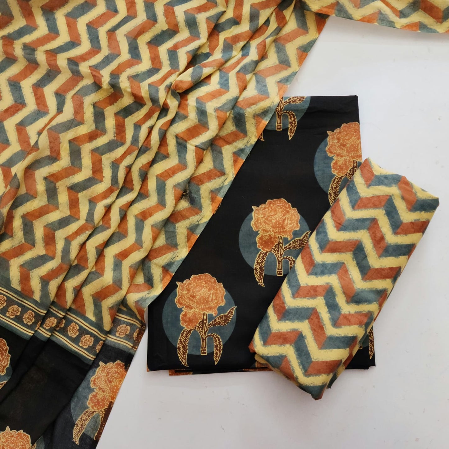 Cotton Dress Material With Dupatta