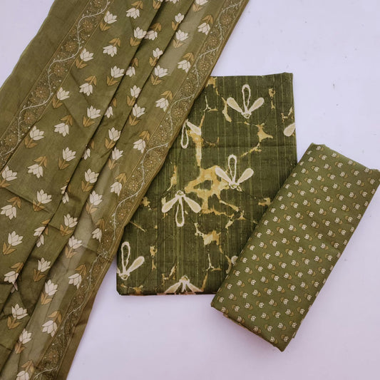 Sanagneri Cotton Dress Material With Dupatta