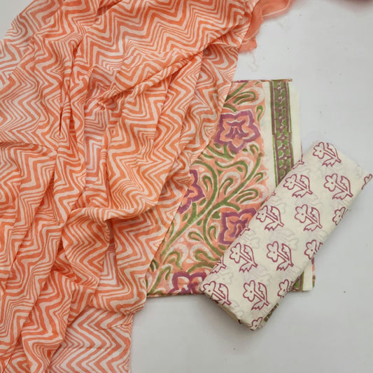 Cotton Dress Material With Dupatta