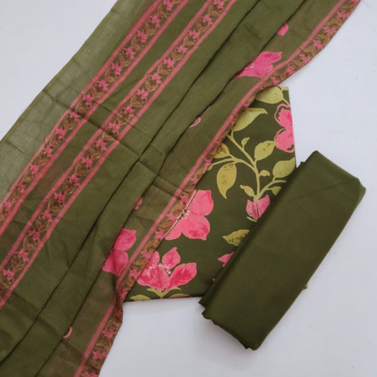 Cotton Dress Material With Dupatta
