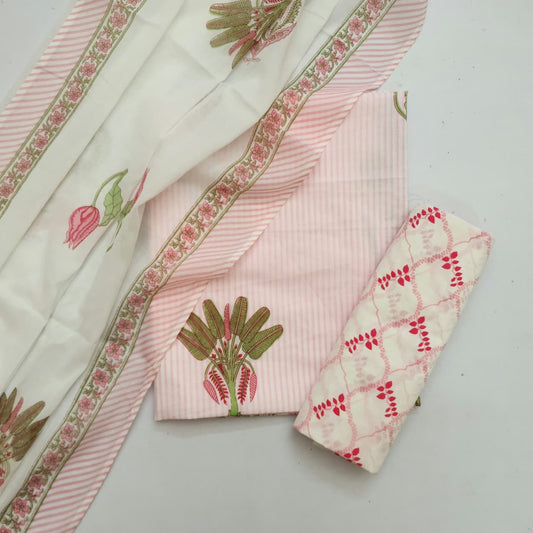 Cotton Dress Material With Dupatta