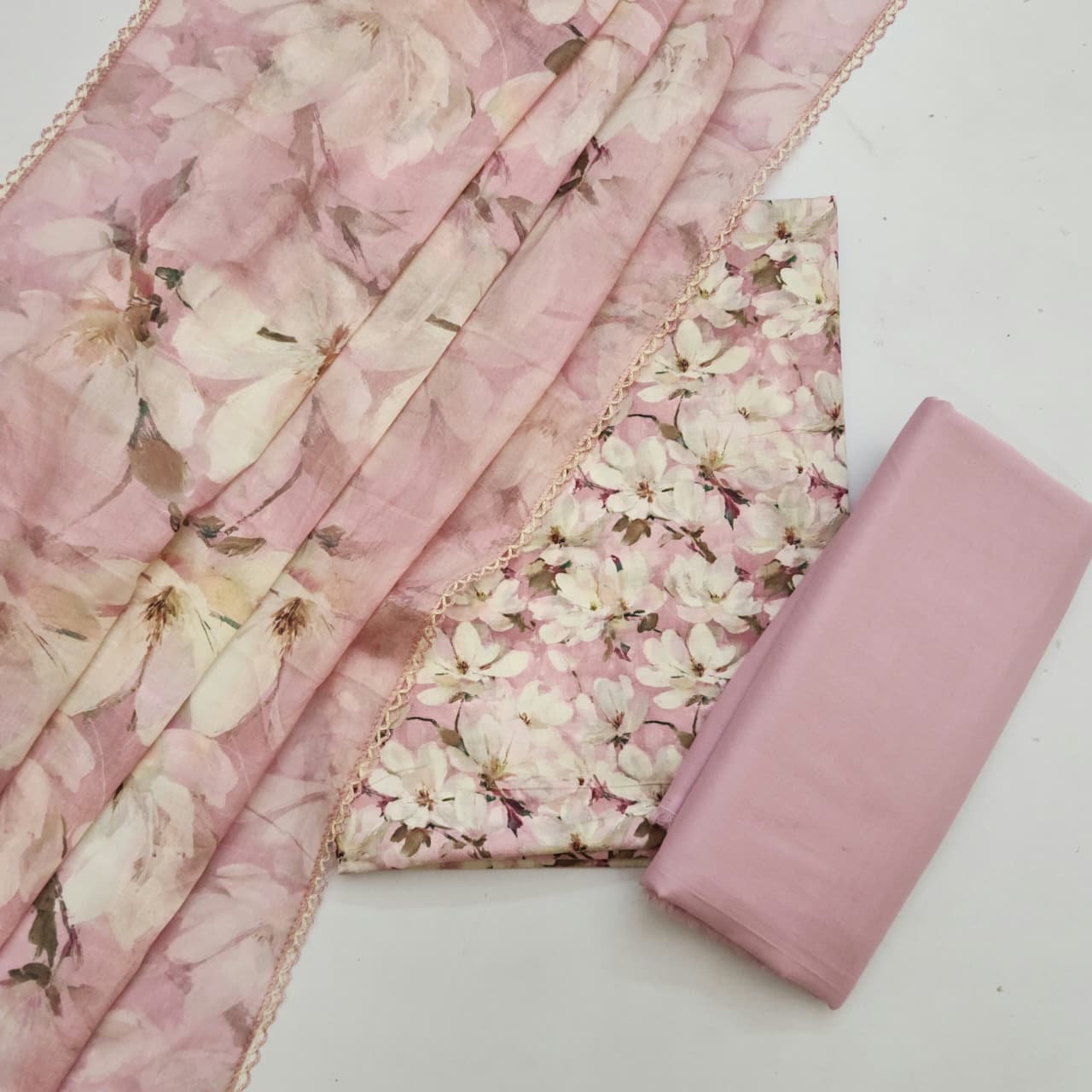 Premium Cotton Dress Material With Dupatta