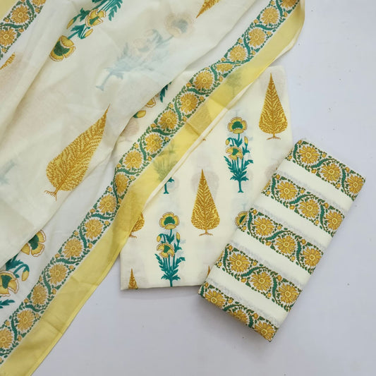 Cotton Dress Material With Dupatta