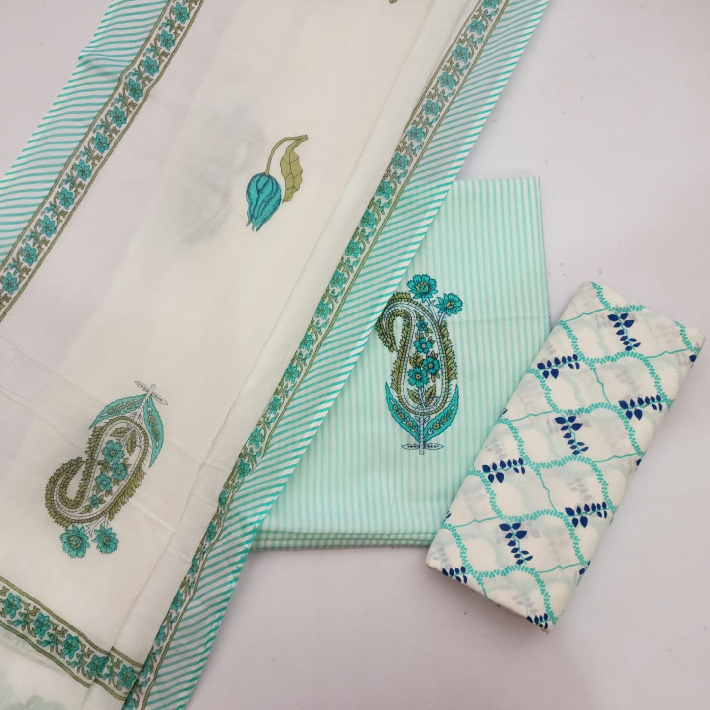 Cotton Dress Material With Dupatta