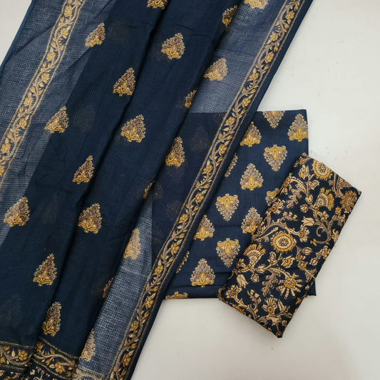 Cotton Dress Material With Kota Checks Dupatta