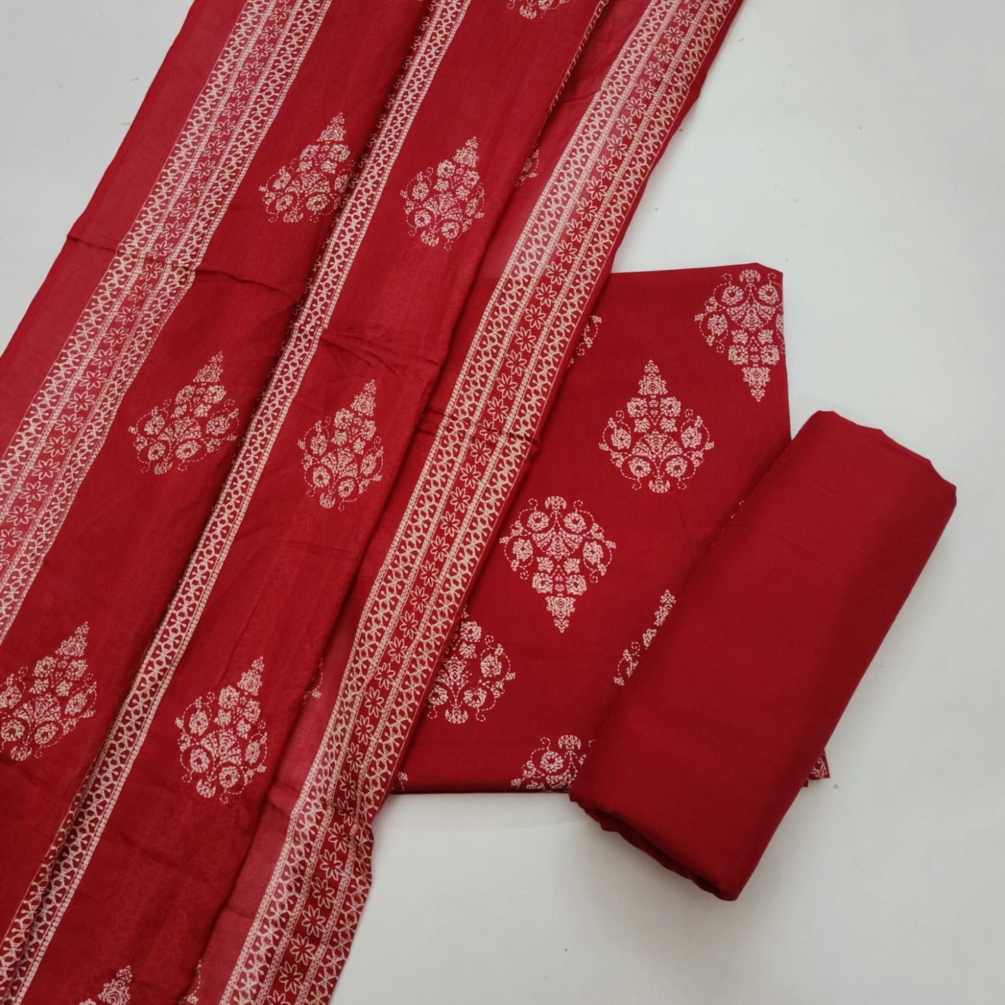Cotton Dress Material With Dupatta