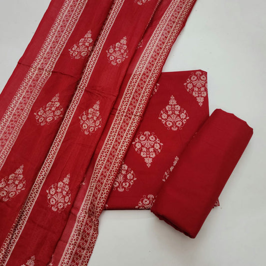 Cotton Dress Material With Dupatta