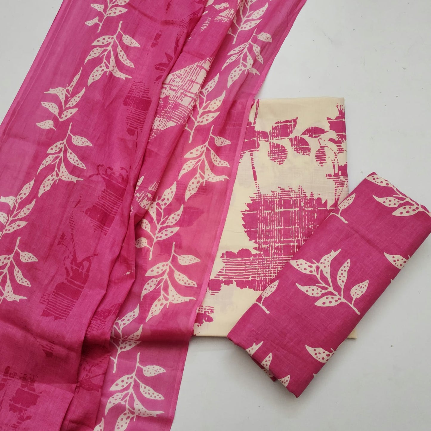 Cotton Dress Material With Dupatta