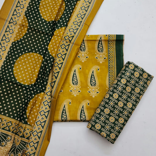 Cotton Dress Material With Dupatta