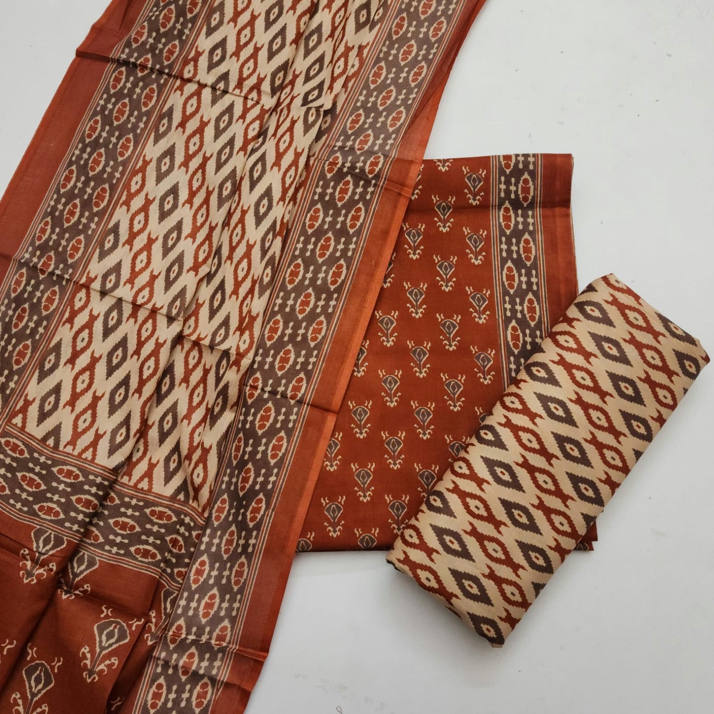Cotton Dress Material With Dupatta
