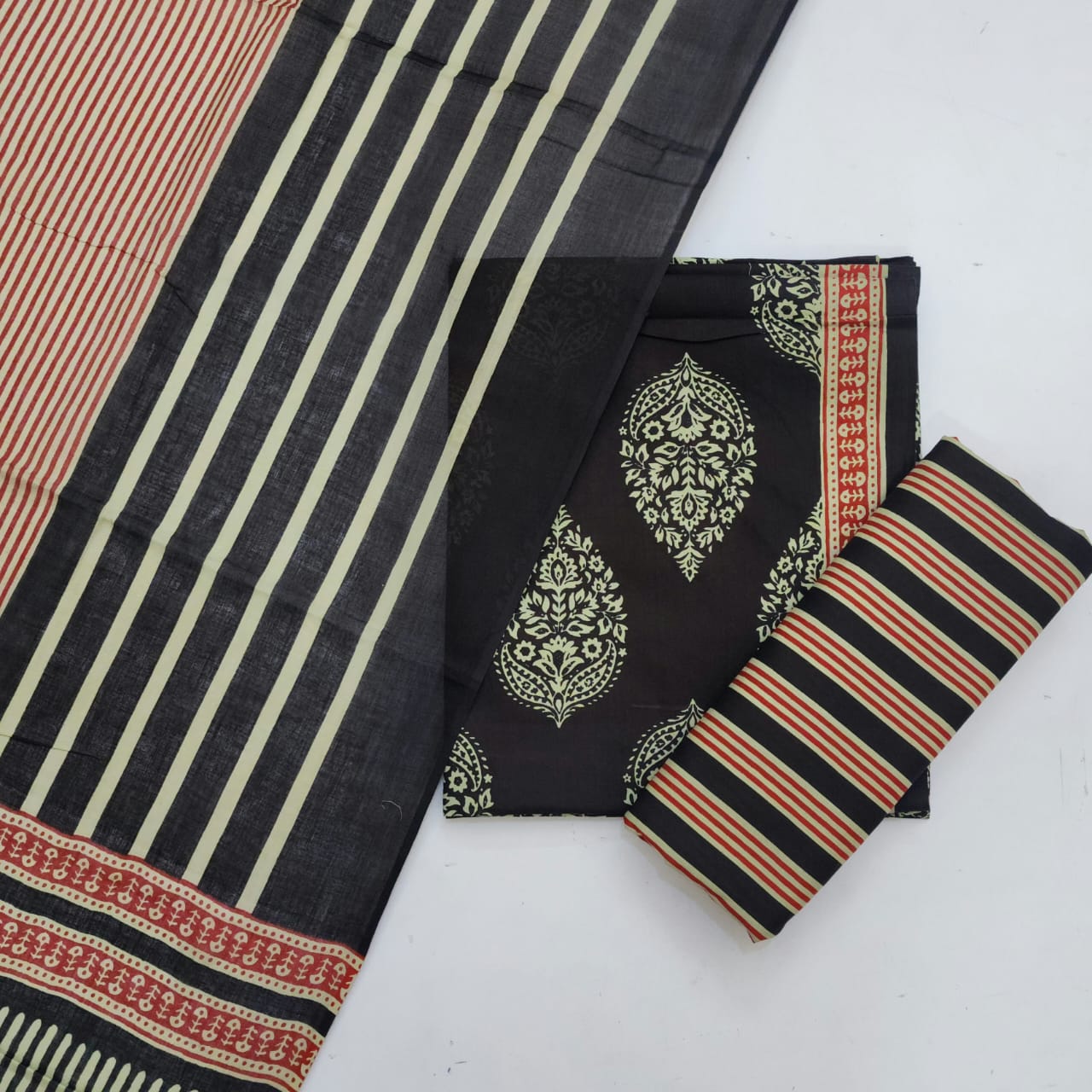 Cotton Dress Material With Dupatta