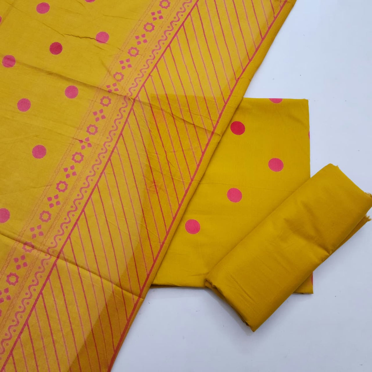 Cotton Dress Material With Dupatta
