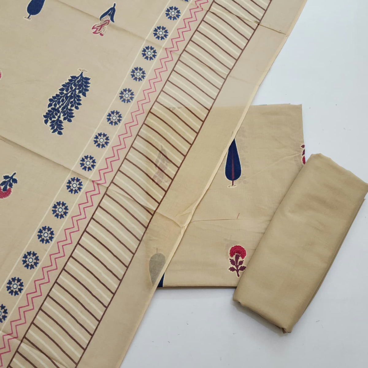 Cotton Dress Material With Dupatta