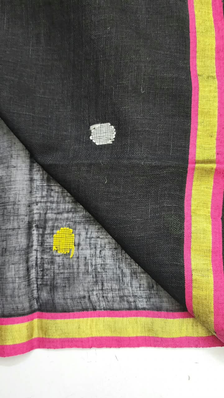 Linen Jamdani Needle Work Suit