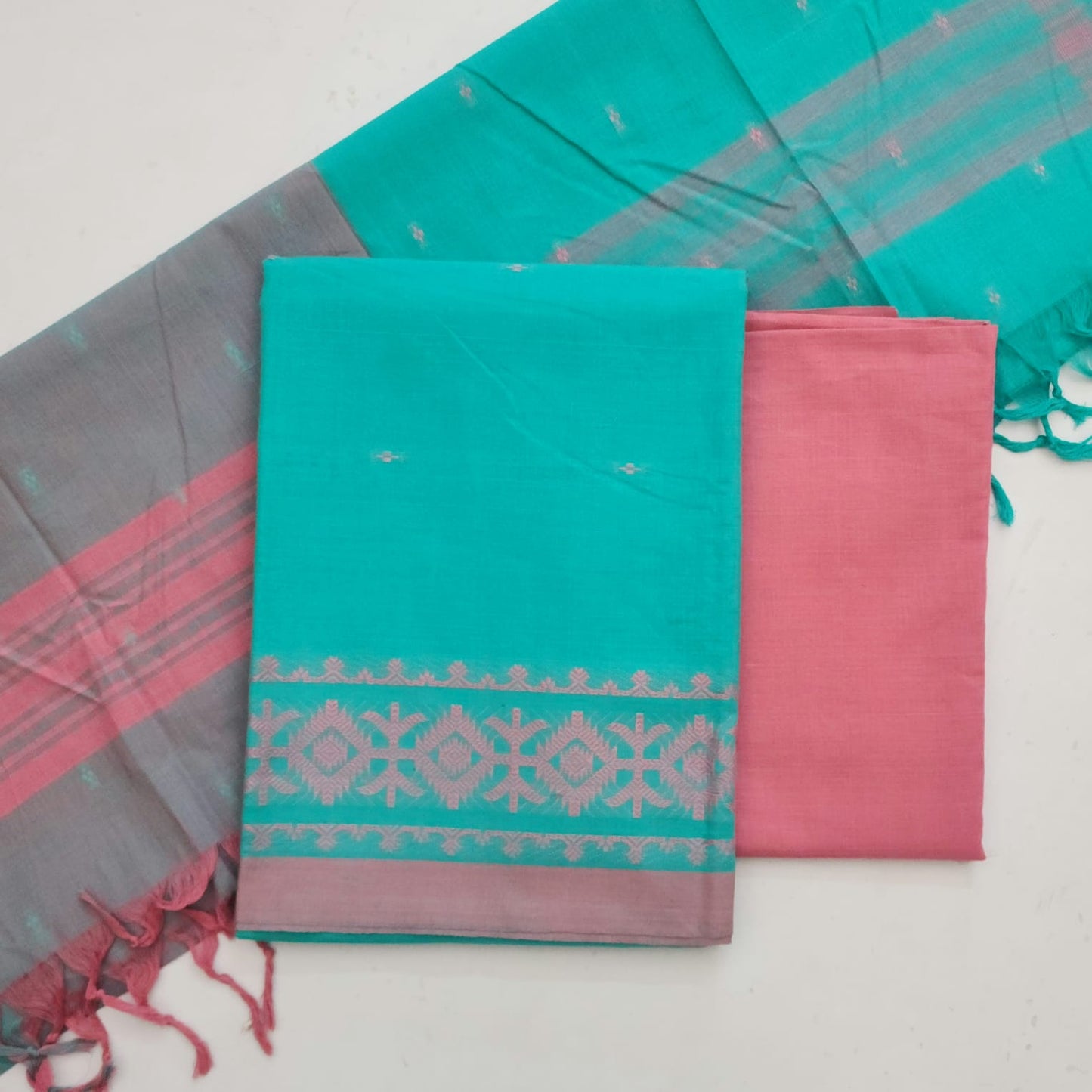 Ikkat Daman Jacquard Suit