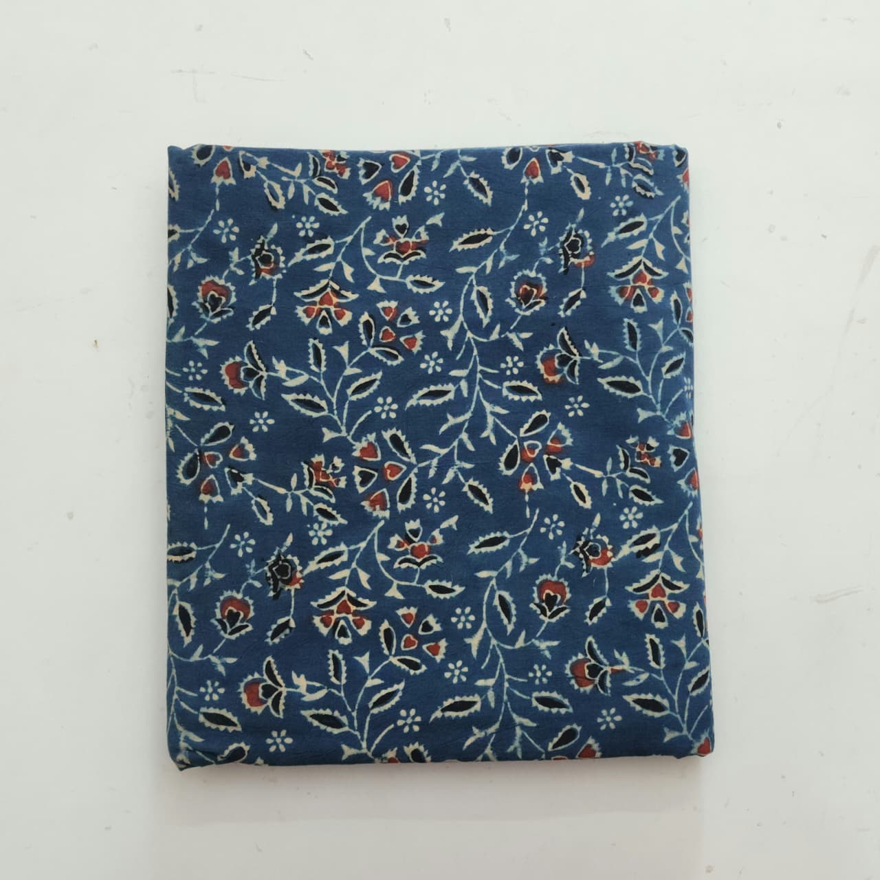 Natural Ajrakh Handblock Print Running material