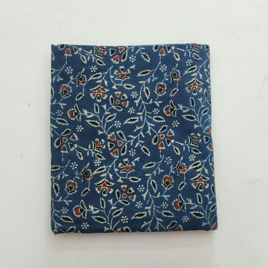 Natural Ajrakh Handblock Print Running material