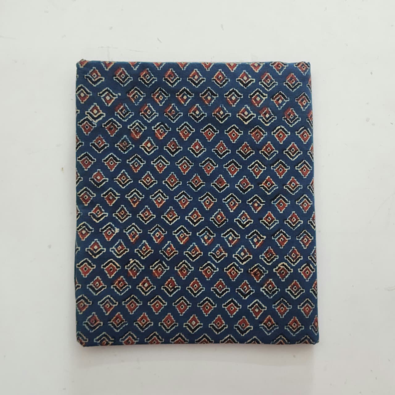 Natural Ajrakh Handblock Print Running material