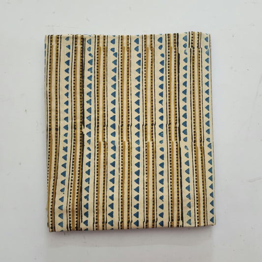 Natural Ajrakh Handblock Print Running material